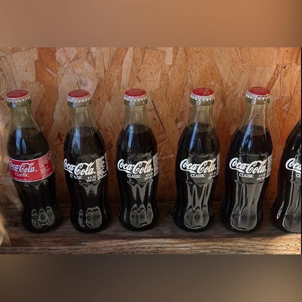 6 Pack 1993 Grand Canyon Coca-Cola Bottle & 1999 Christmas Santa/dog Sealed